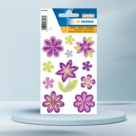Sticker Magic, flori cu strasuri, stralucitoare, HERMA