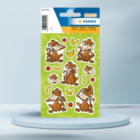 Sticker Magic, monkey circus, imitatie piatra, HERMA