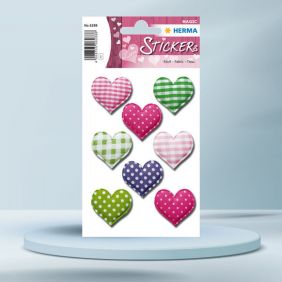 Sticker Magic, cu inimoare, imitatie bumbac, HERMA