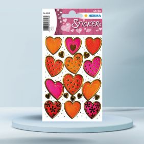 Sticker Decor, cu inimioare, HERMA