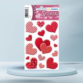 Sticker Decor, inimioare, HERMA