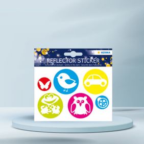 Sticker reflectorizant,cercuri, 13x12cm, HERMA