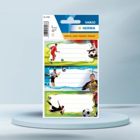 Sticker Vario,etichete scolare cu fotbalisti, stralucitoare,HERMA