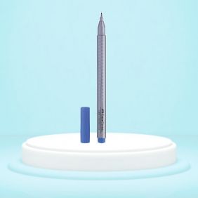 Liner 0.4mm cu grip, albastru, Faber-Castell