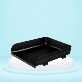 Tavita din plastic, finisaj lucios, negru, ARDA